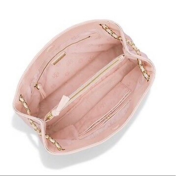 *!!SOLD!!AUTH* Tory Burch Marion Quilted Chain Tote Set - Picture 4 of 11